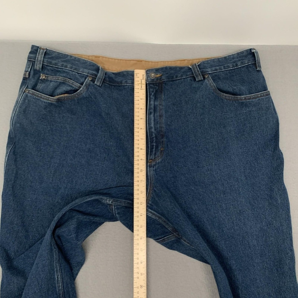 Duluth Trading Jean Men 48x32 Blue Straight Work Heavy Relaxed Fire Hose 3237-18 - Picture 9 of 10
